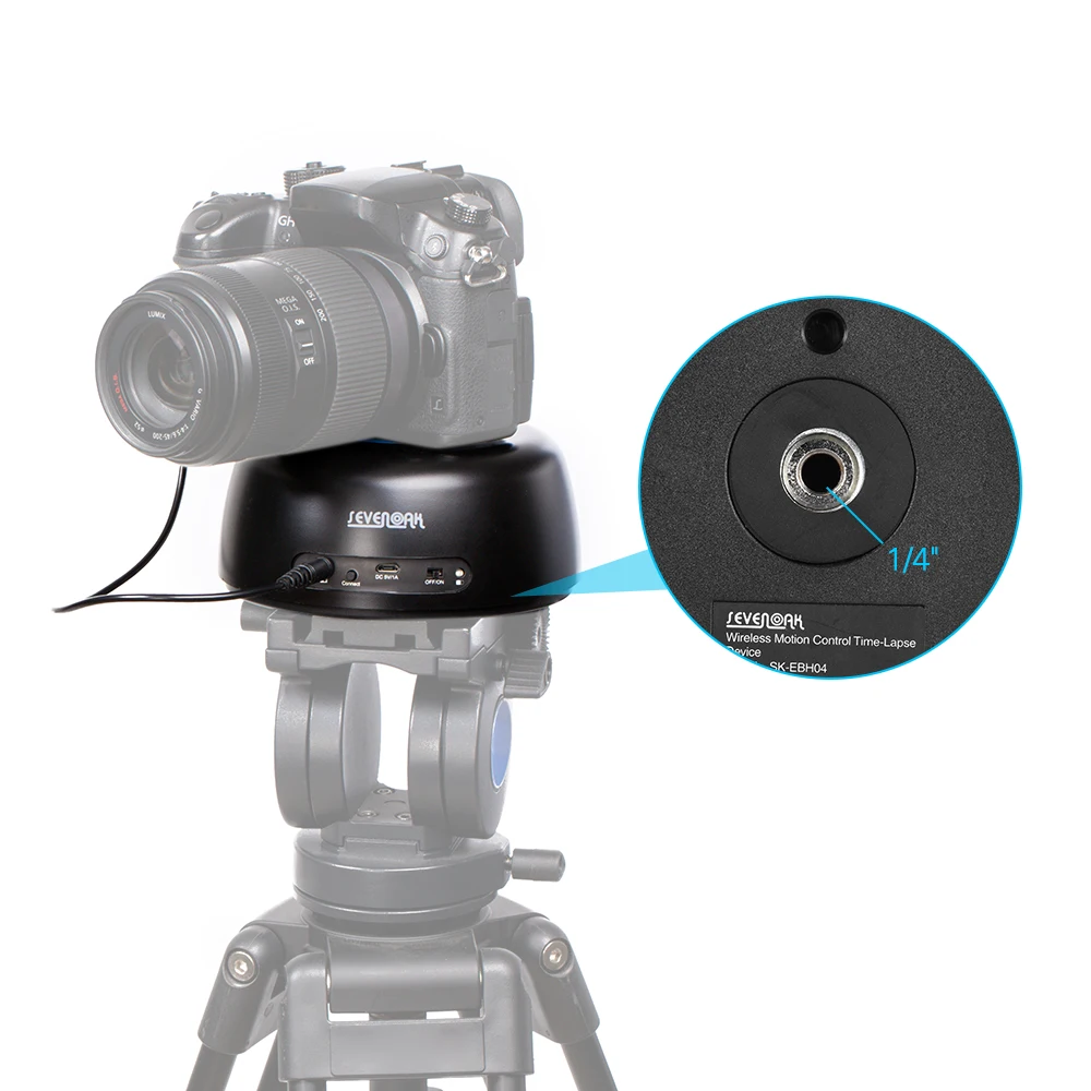 Sevenoak SK-EBH04 Беспроводной Электронный PanoramicTripod шаровой головкой w/держатель телефона, пульта дистанционного управления для Canon Nikon sony Pentax DSLR