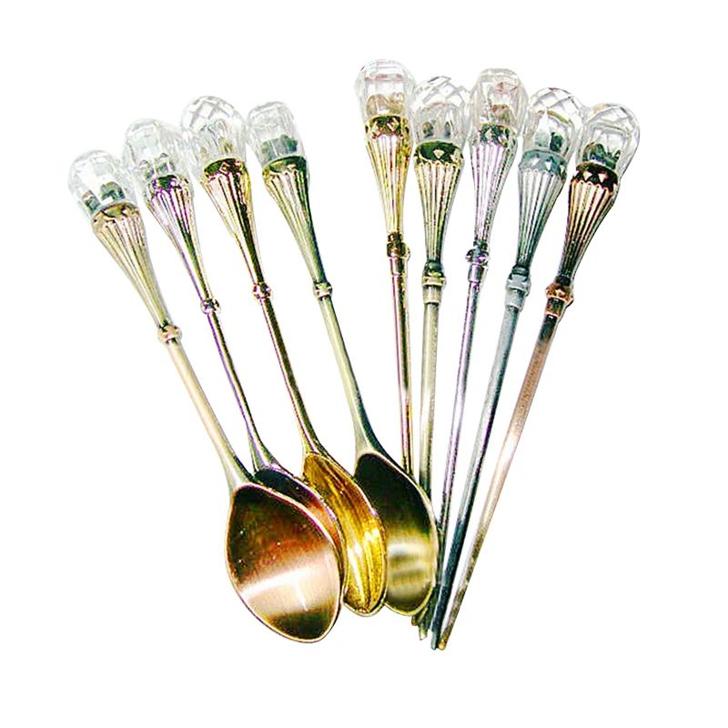 Hoomall творческие мульти Цвет резным дизайном фестиваль вечерние мерные ложки с