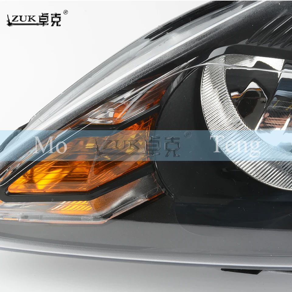 ZUK переднего бампера фары фара в сборе для Ford Focus 2009 2010 2011 2012 2013 седан хэтчбек Черный Цвет Тип