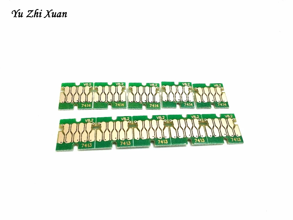 Yu Zhi Xuan! 1000 мл T7411 T7412 T7413 T7414 Одноразовый чип для принтера Epson F6270 F7270 F9270 F7080