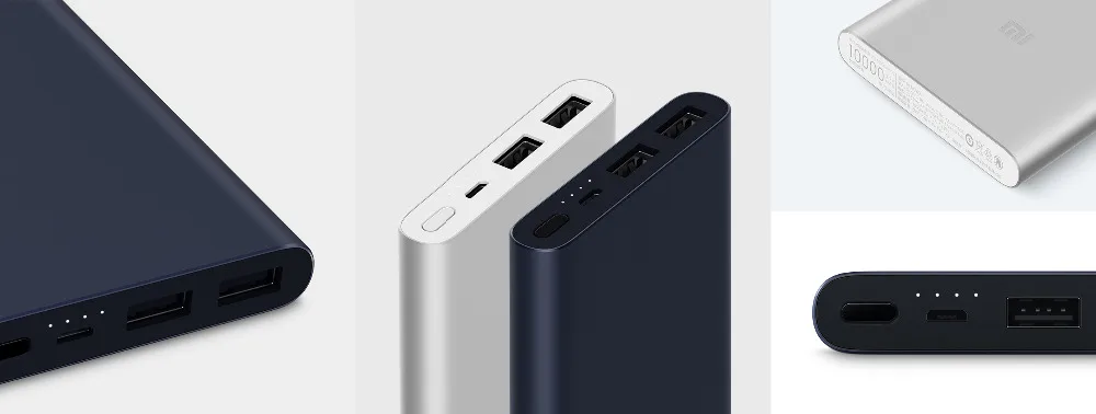 Xiaomi Mi 10000 мАч Внешний аккумулятор 2i внешний аккумулятор 18 Вт Быстрая Зарядка Внешний аккумулятор 10000 PLM09ZM с двойным USB выходом для телефона