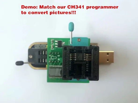 Серия CH341A EEPROM флэш-память биос USB SOP8 для программирования EEPROM+ 1,8 V адаптер для Iphone или материнской платы