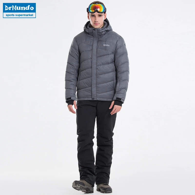 Мужской лыжный костюм теплая ветрозащитная водонепроницаемая куртка для
