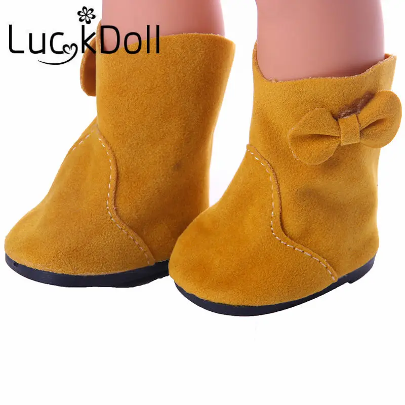LUCKDOLL 4 цвета мини обувь для игрушек подходит 18 дюймовых американских кукол и 43 см