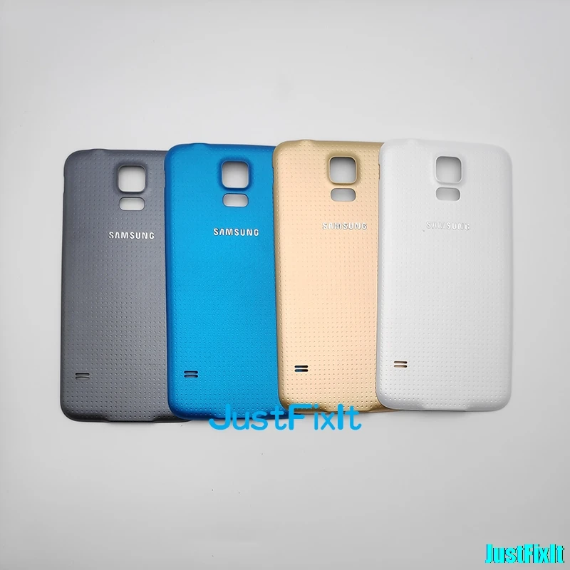 Замена крышки батареи для SAMSUNG Galaxy S5 G900F G900A G900P Задняя крышка Дверь стеклянная