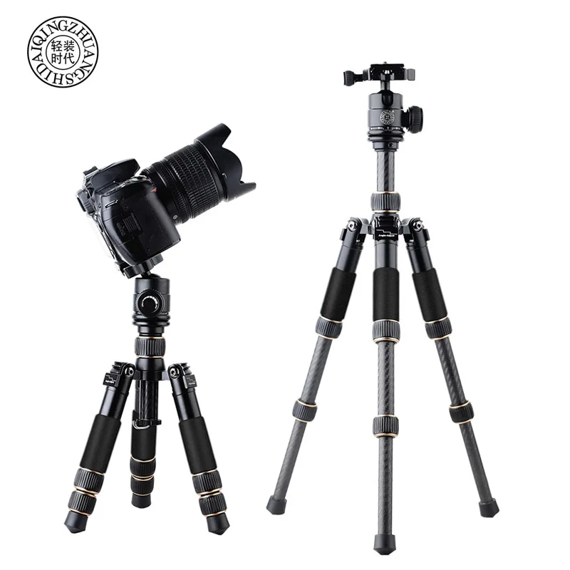 Штатив QZSD Q166C для мини-камеры профессиональный портативный дорожный монопод из