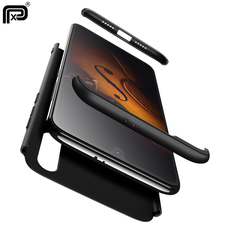 360 Full Protection Case For Xiaomi mi 9 global Hard PC 3 IN 1 Matte Plastic Back Cover mi9 With Glass |
