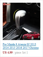 Для Mazda 6 Atenza GJ 2013 хромированный передний противотуманный светильник, противотуманный светильник, накладка на лампу, украшение для автомобиля