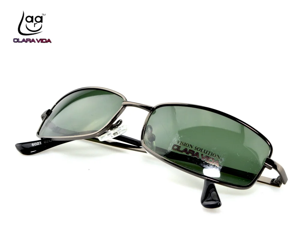 

=CLARA VIDA= Custom Made Nearsighted Minus Prescription Shield Frame Rectangular Polarised Men Women Sunglasses -1 To -6