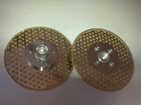 125mm 5 diamond cutting and grinding discs for marble granite with flange double sides coated with diamond