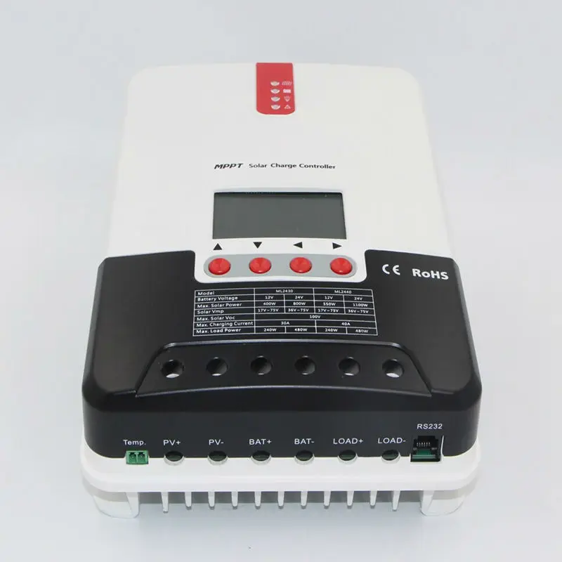 Горячая 20A 12V24V автоматический MPPT Солнечный контроллер заряда с ЖК-дисплеем регулятор солнечного зарядного устройства макс. PV входное напряжение 100 в