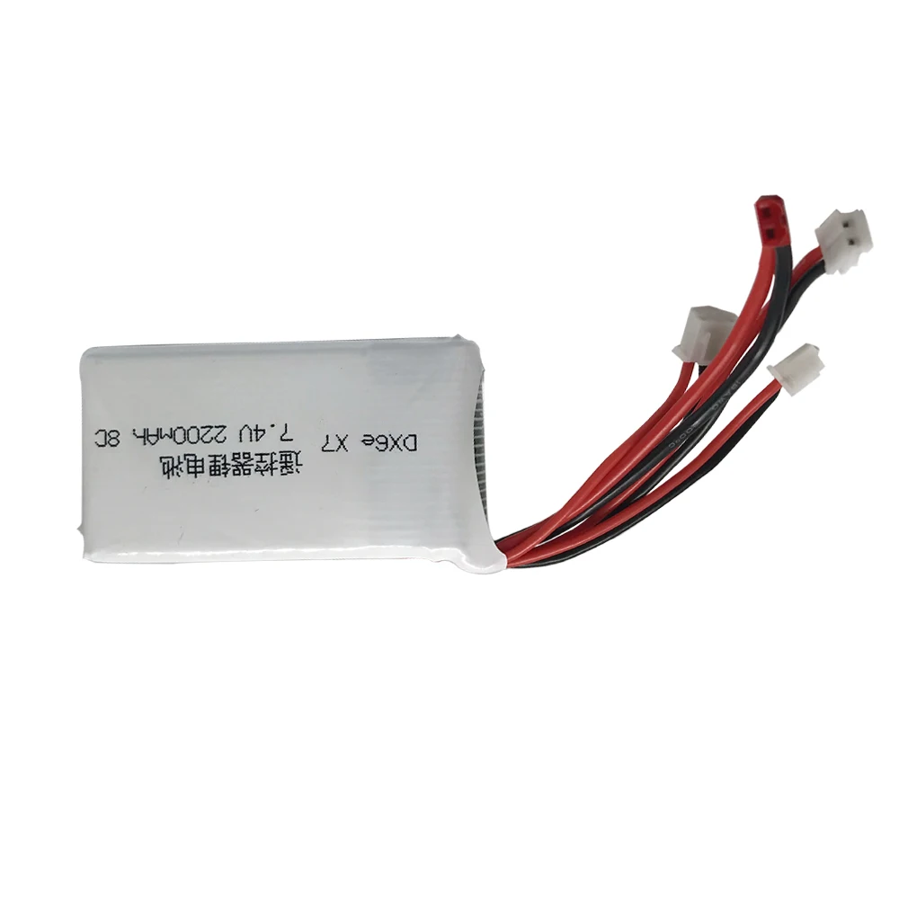 Аккумуляторная батарея Lipo 7 4 V 2S 2200mAh для Тараниса Q X7 DX6e DX6 передатчик пульт