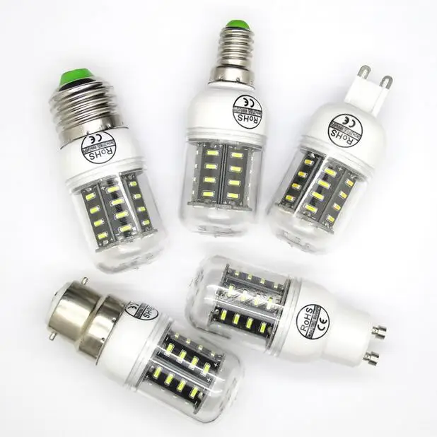 4014 SMD светодиодная лампочка-Кукуруза E27 E14 G9 9 Вт/15 Вт/25 Вт/30 Вт 36/56/72/96/138