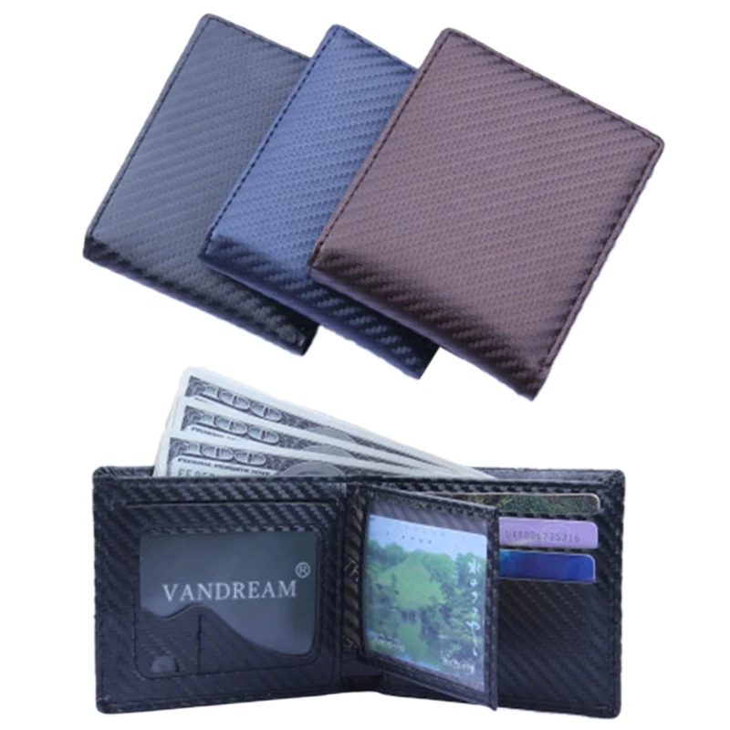 THINKTHENDO Fashion Men's Bifold Leather Wallet ID Credit Card Holder Billfold Purse Clutch