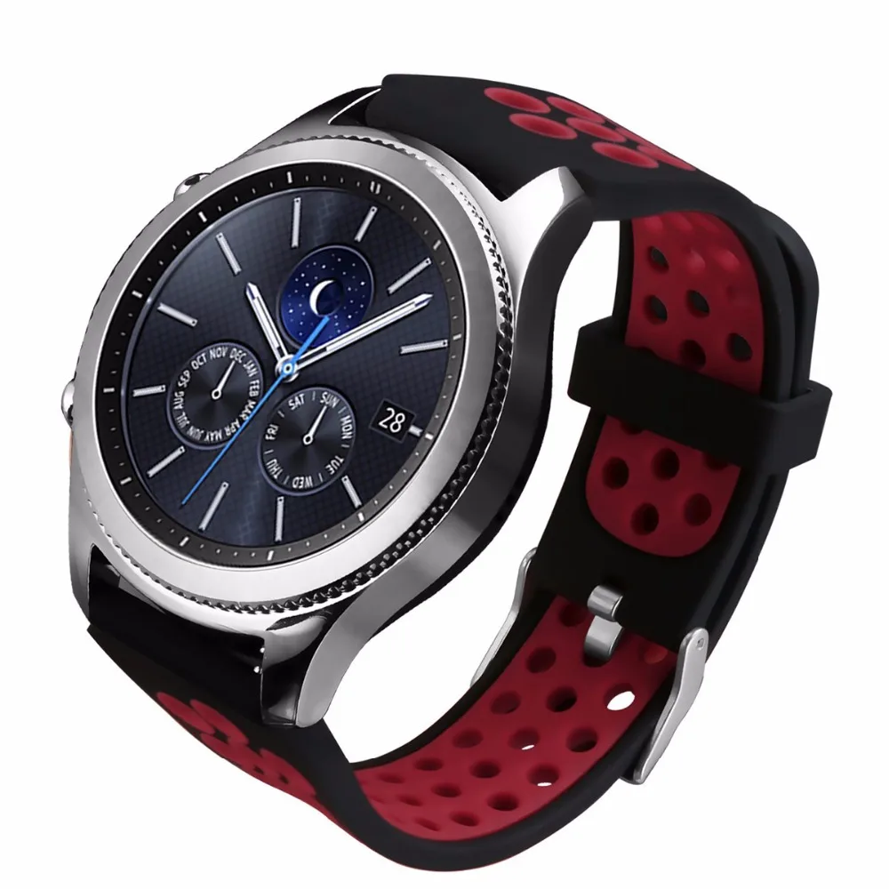 Для Samsung gear s3 Classic Frontier сменный ремешок R770 биколор силиконовый классический для
