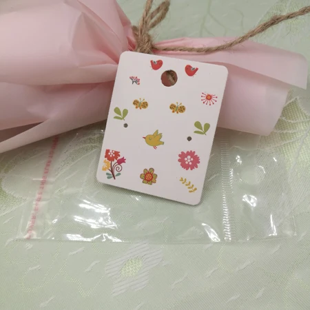 50 cards with 50 opp Горячая Распродажа 100 шт./лот 5X4 см серьги Модные ювелирные изделия красочные карты Органайзер бирки DIY ручной работы серьги гвоздики Упаковка карты - Цвет: 50 cards with 50 opp
