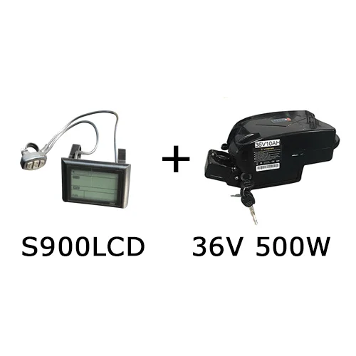 500W 10Ah S900LCD 250 W-350 W электрический мотоцикл комплект с 36V 10Ah, фара для электровелосипеда в Батарея 2" 26" 700C мотор для центрального движения для электрический скутер для взрослых Conversion Kit - Цвет: 500W 10Ah S900LCD