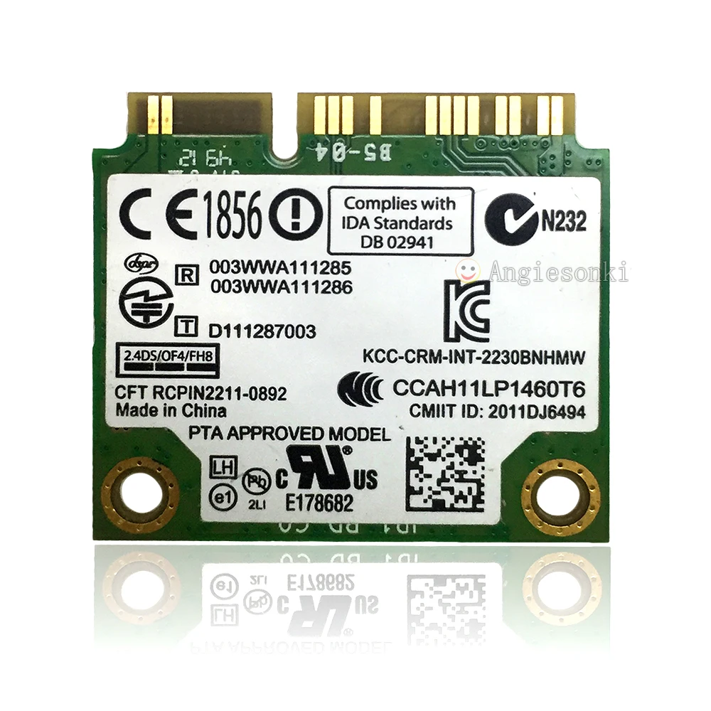 2230BNHMW Беспроводная-N 2230 300 Мбит/с PCI-E BT 4 0 + WIFI карта для Centrino Dell Inspiron 15Z 7720 M17X 14 5DVH7 13z