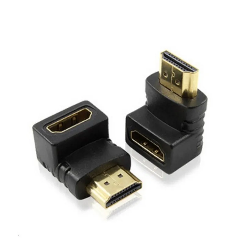 KEITHNICO HDMI соединитель папа к Женский адаптер 4k конвертер удлинитель 90 градусов
