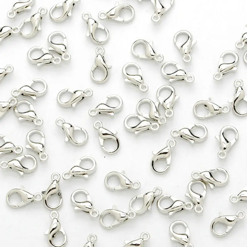 50pcs 18mm nickle plated lobster clasp jewelry findings accessories for DIY making metal filled wholesale-10068603 | Украшения и