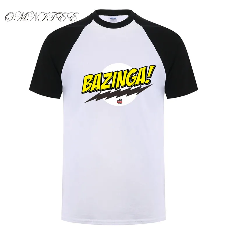 Футболка с коротким рукавом теорией Большого Взрыва Bazinga Мужская хлопковая