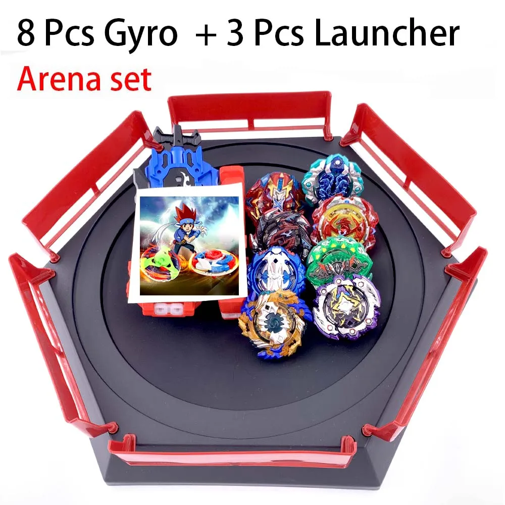 Все топы набор пусковых устройств Beyblade GT God Bey blade blades Burst высокая производительность Battling Top Toys для детей Bables Bayblade - Цвет: 6-ZDP-PT-11PCS