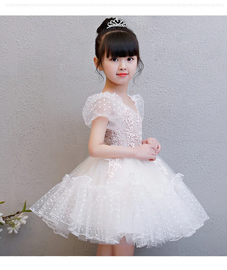 Детское платье принцессы с цветочным принтом для девочек свадебное платье-пачка