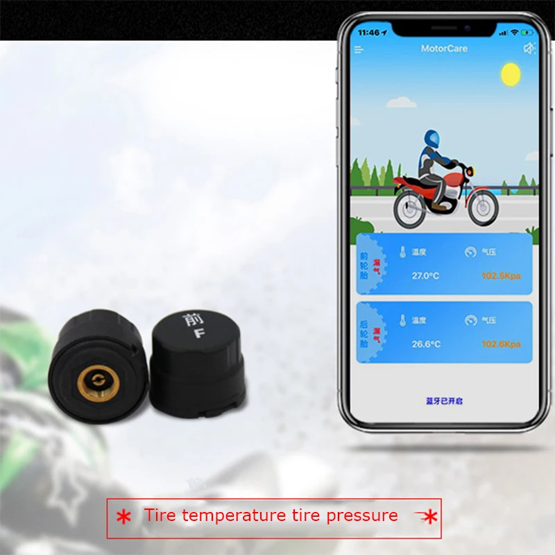 Система контроля давления в шинах TPMS Bluetooth 4 0 2 внешних датчика|Датчик шинах| |