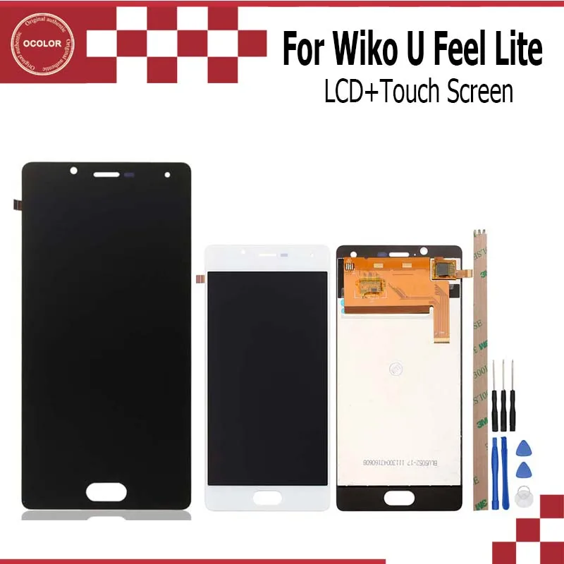 Ocolor для wiko U Feel Lite ЖК дисплей и сенсорный экран в сборе аксессуары телефонов +