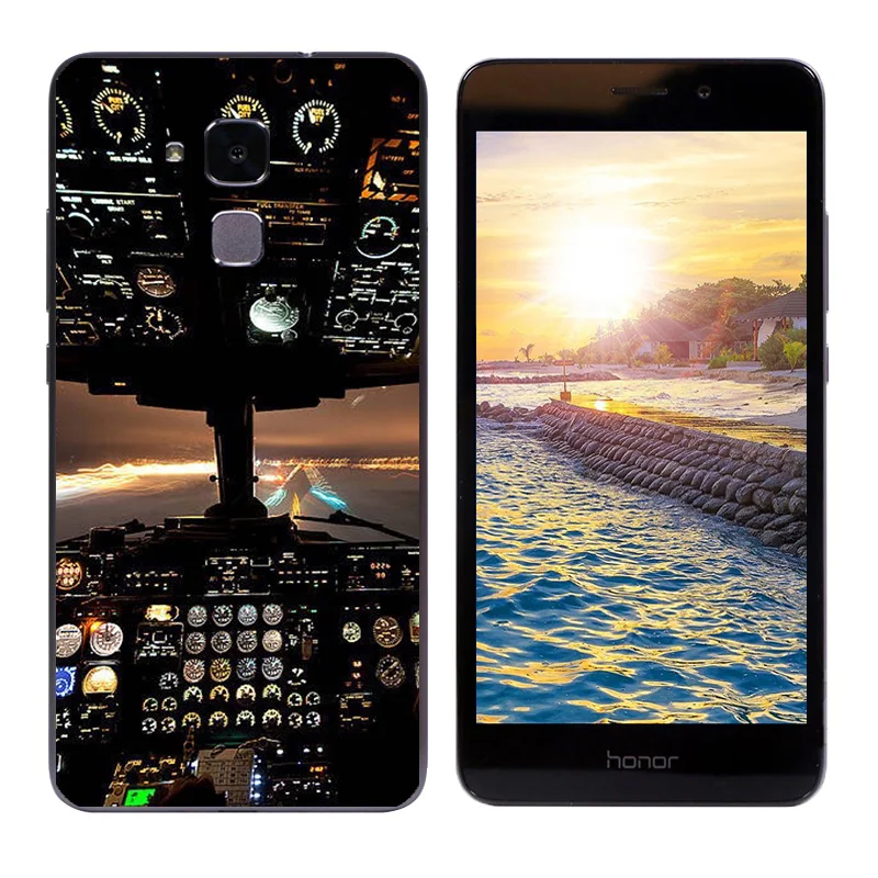 Мягкий силиконовый чехол для Huawei Honor 5C/7 Lite/GT3 5 2 дюйма с треугольным принтом C -