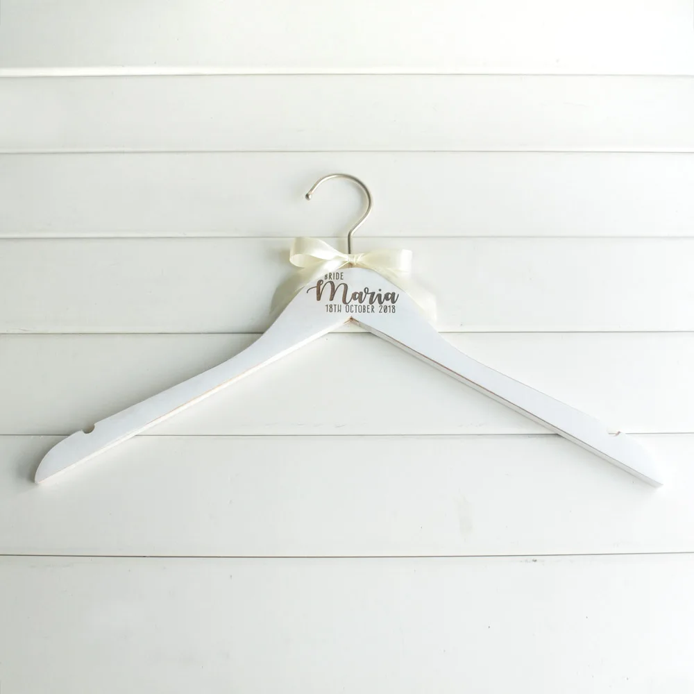 

Custom Wedding Hanger Personalized Bridal Hanger Bridesmaids Gift Engraved Wedding Clothes,Dress Hanger