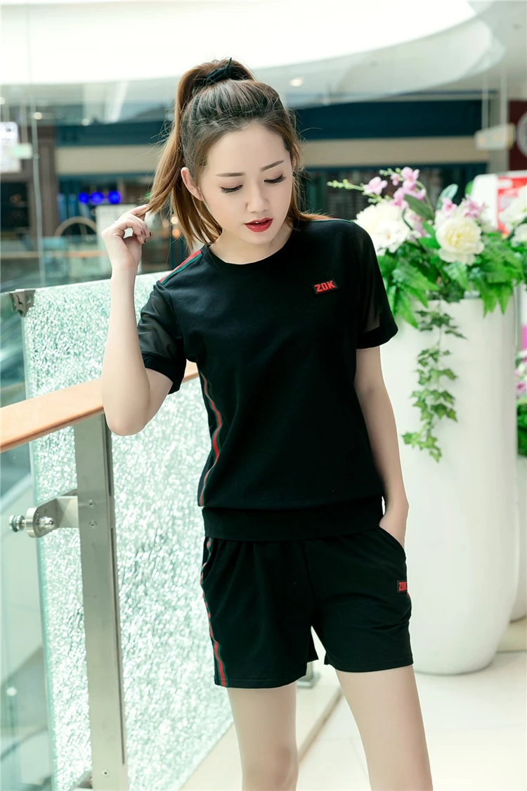 2018 Для женщин новый темперамент стильные и удобные письма с короткими рукавами