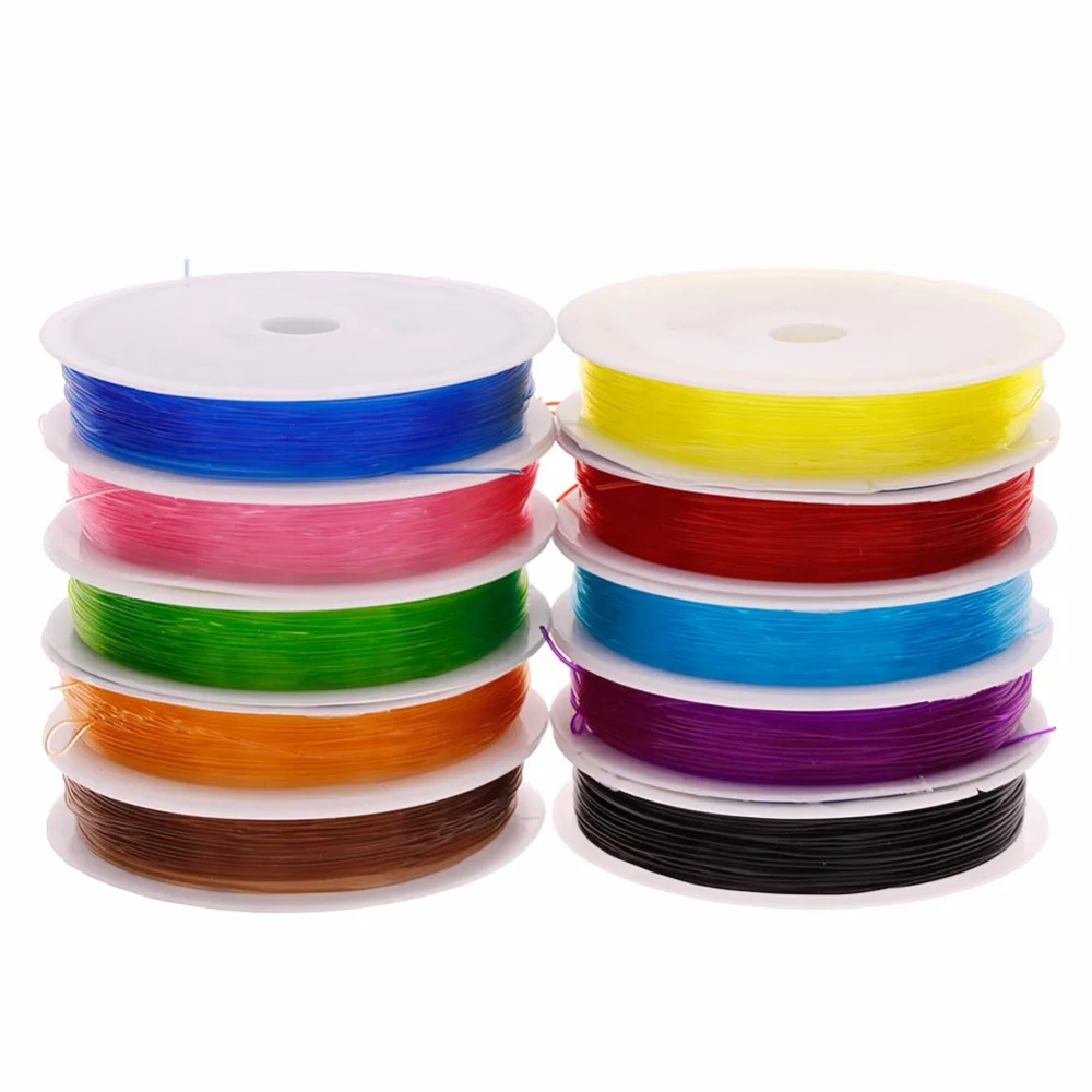 10 шт./компл. сильный Кристалл эластичные Бисер шнур Строка темы для DIY Цепочки и