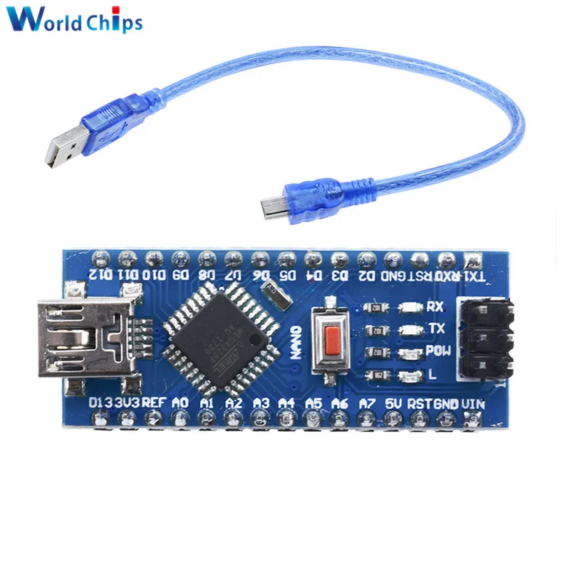 Мини USB с контроллером загрузчика Nano 3 0 совместимым arduino CH340 драйвер 16 МГц NANO V3.0