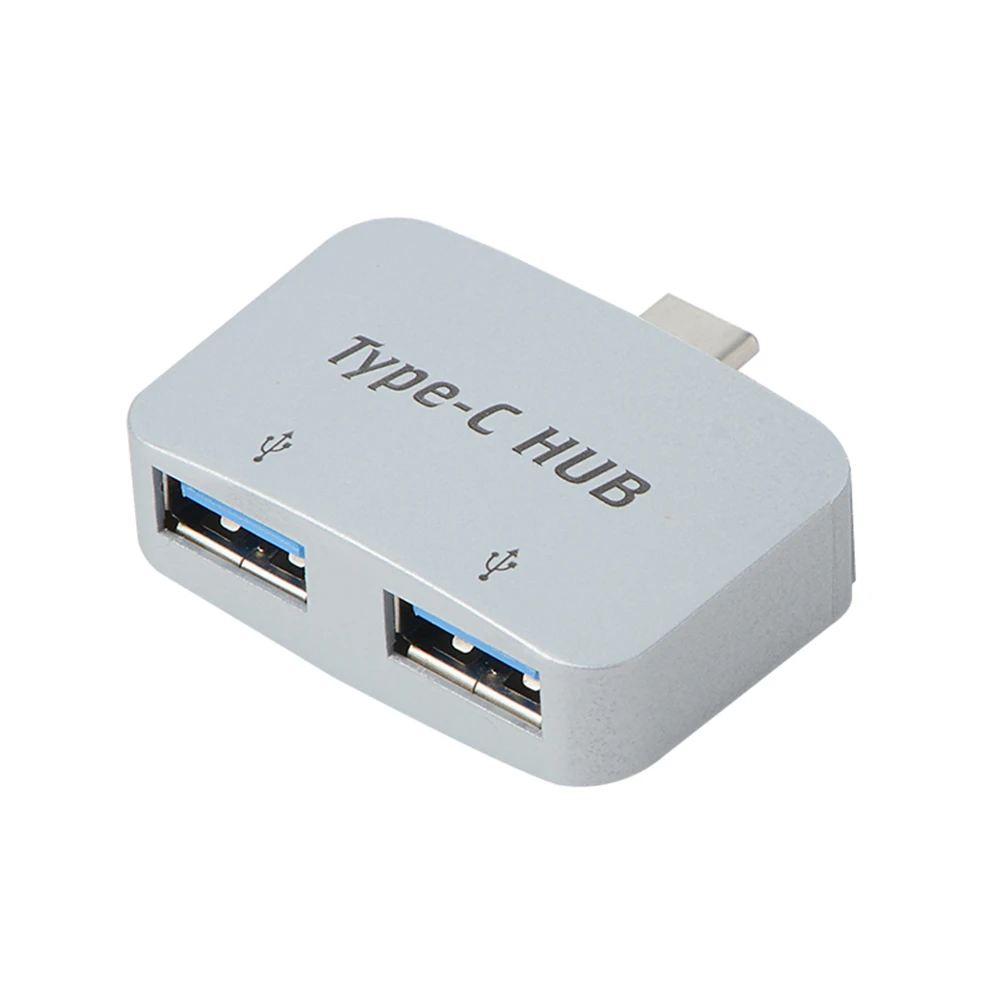 Портативный Разветвитель USB 3.1 Type-C на 2 порта 3 0 OTG хаб пластиковый адаптер для
