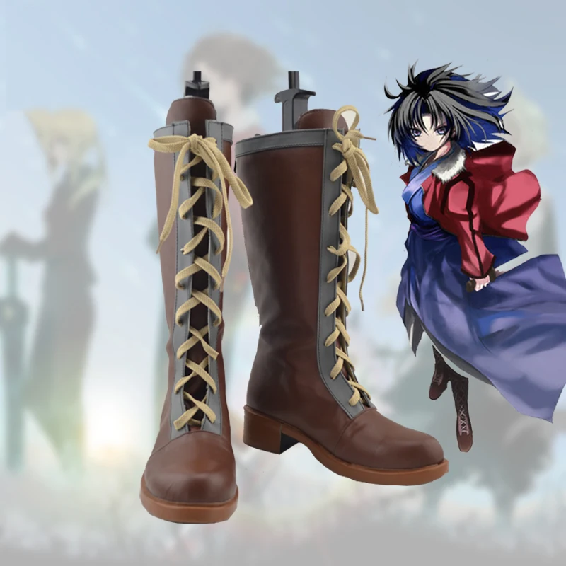 

Game Fate Grand Order Cosplay Shoes Boots Ryougi Shiki Cosplay Shoes Halloween Party Daily Leisure Shoes Anime Cosplay Shoes