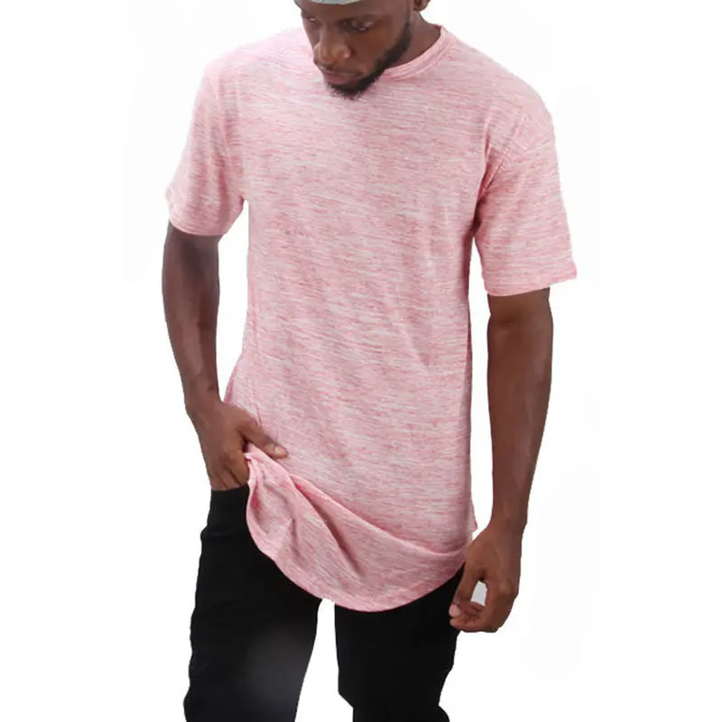 Moomphya хип-хоп Уличная одежда полосатая Мужская футболка с длинным подолом