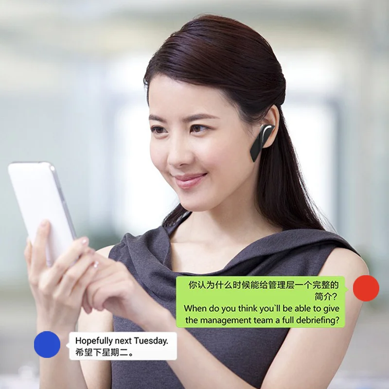 Умный 28 переводчик язык устройство мгновенный портативный Bluetooth наушники