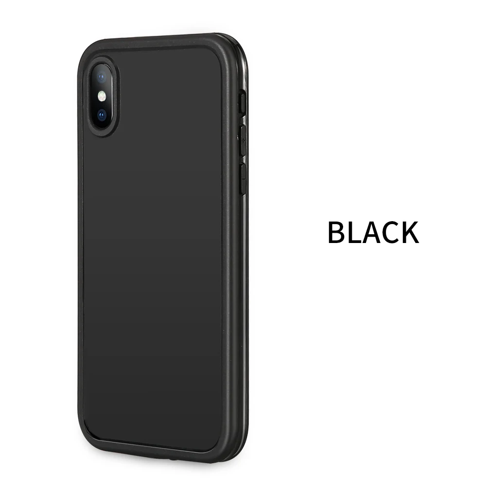 IP68 Водонепроницаемый чехол для iPhone X XR XS MAX 8 7 6 6S Plus противоударный чехол для подводного плавания чехол для iPhone 5 5S SE XS Max - Цвет: Black