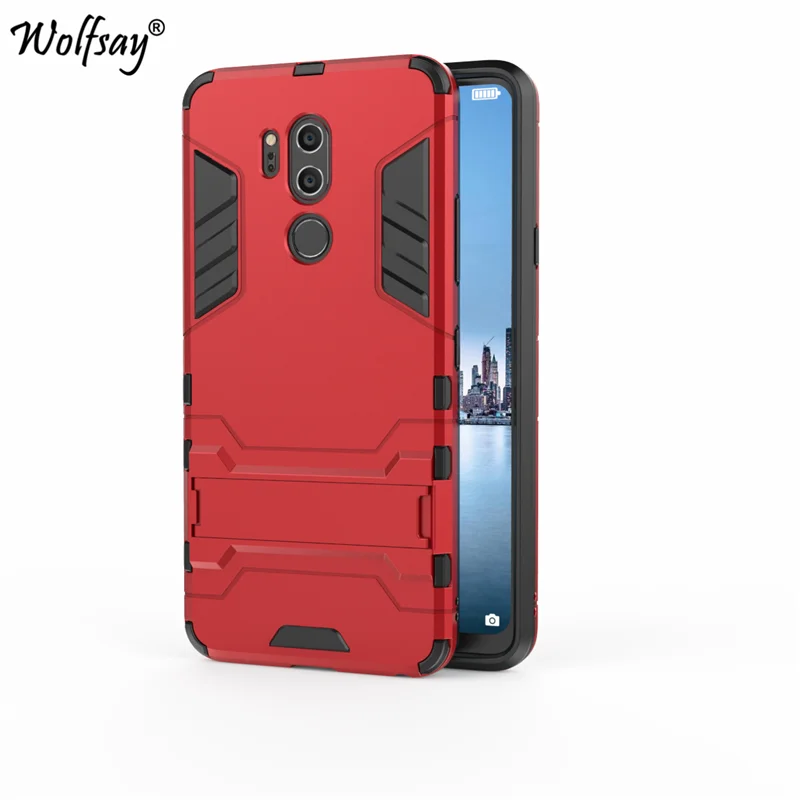 

Wolfsay Cover For LG G7 Case Slim PC + Soft Rubber Armor Phone Case For LG G7 ThinQ Cover for LG G7 ThinQ G 7 Fundas 6.1 inch
