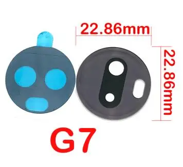 G7 Black 1 шт. задняя камера стеклянный объектив для Motorola Moto E4 G4 G5 G5s G6 G7 Play Plus power с наклейка - Color: G7 Black