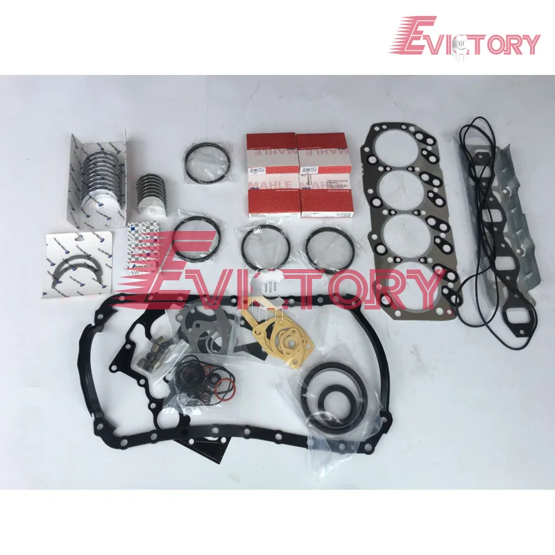 Для Isuzu 600P двигатель Восстановленный 4KH1 4KH1T 4JH1-TC поршень+ поршневое кольцо+ гильза цилиндра+ полный комплект прокладок+ главный/con подшипник