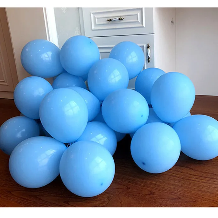 2.2gMatte D30 LiBlue 10 шт 12 дюймов прозрачный шар прозрачный воздушный шар из латекса Свадебные украшения надувные гелиевый воздух шары Happy День рождения воздушные шары - Цвет: 2.2gMatte D30 LiBlue