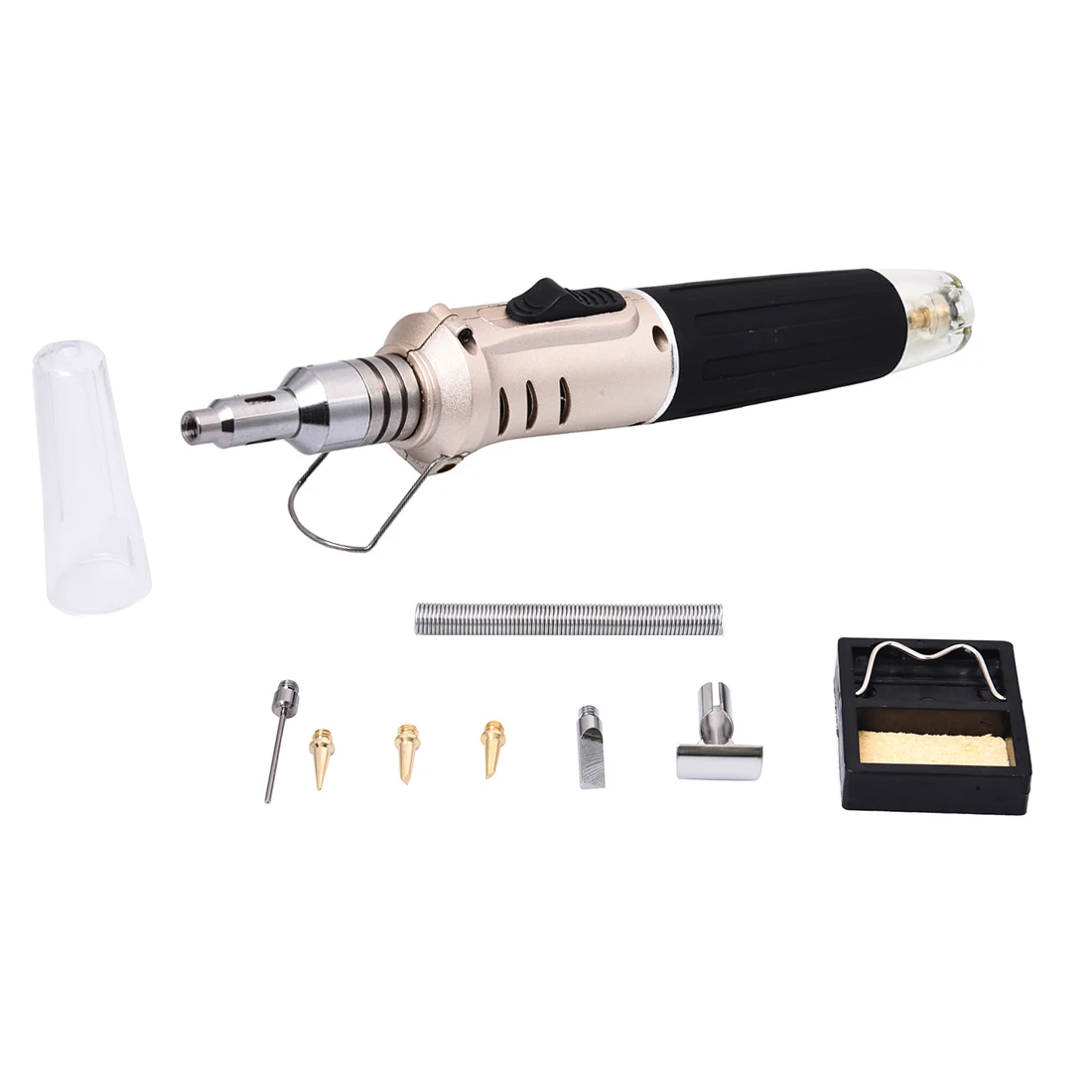 

Hot Sale HS-1115K Professional Butane Gas Soldering Iron Kit Welding Kit Torch High Quality