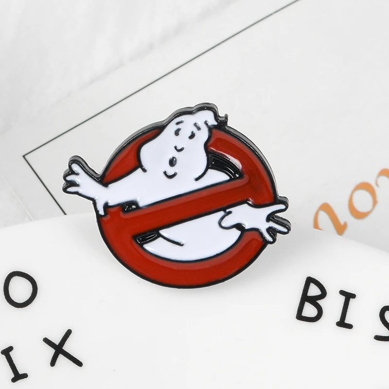Брошь GHOSTBUSTERS из твердой эмали Нагрудный значок булавки для мужчин женщин