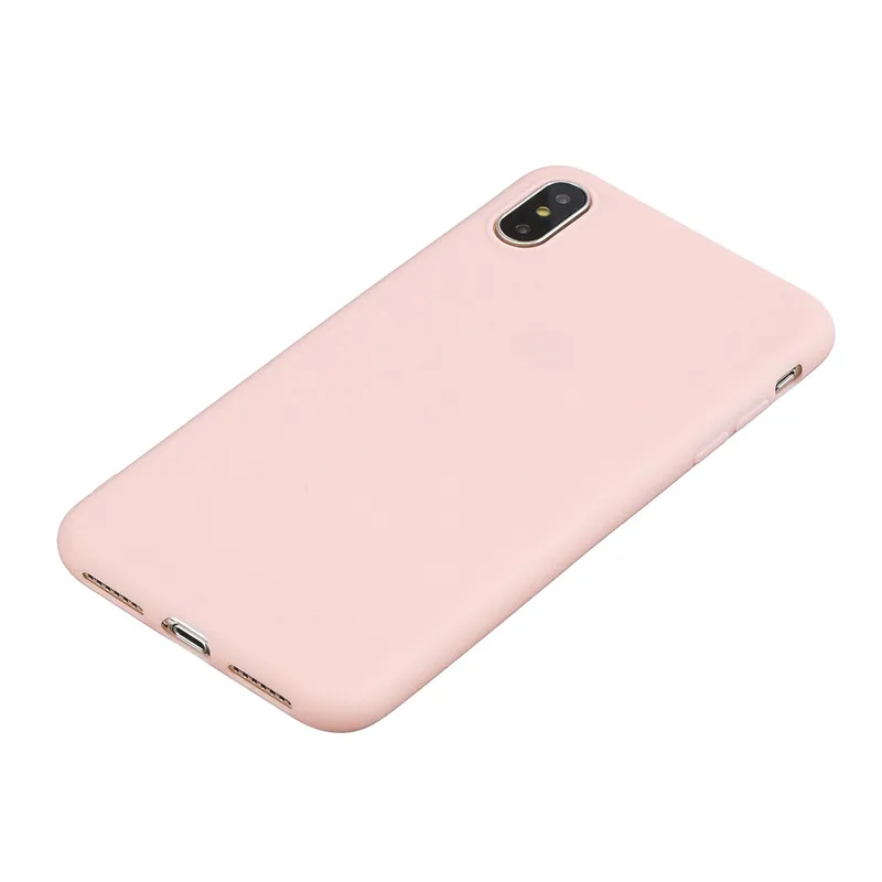 New Top Fashion Candy Colors Wine Soft Silicone Phone Cover Fundas Coque For iPhone 5 6 7 7plus 6s 6plus 8 8plus X XS MAX XR |
