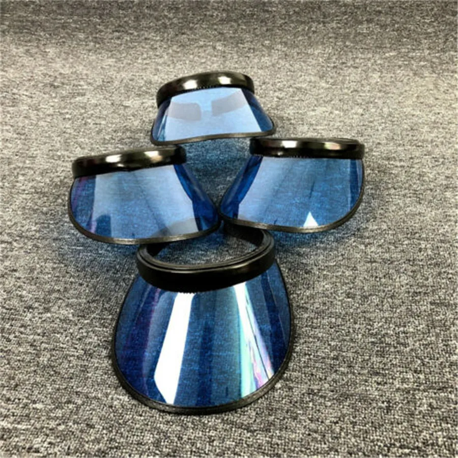 Новинка лета 2019 женская и Мужская Солнцезащитная шляпа яркие цвета прозрачный