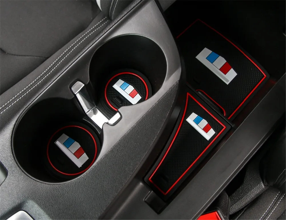 Для Chevrolet Camaro автомобильный нескользящий противоударный слот-коврик для двери коврик для салона подлокотник коробка латексные противопылевые коврики 9 шт