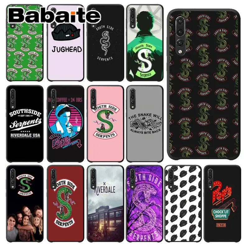 Мягкий силиконовый черный чехол для телефона Babaite со змеями южная сторона Huawei P9 P10