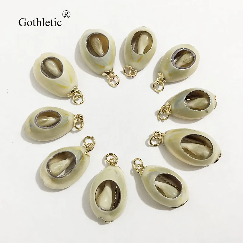 6 шт./лот натуральный корпус Cowrie свободные шарики для самостоятельного